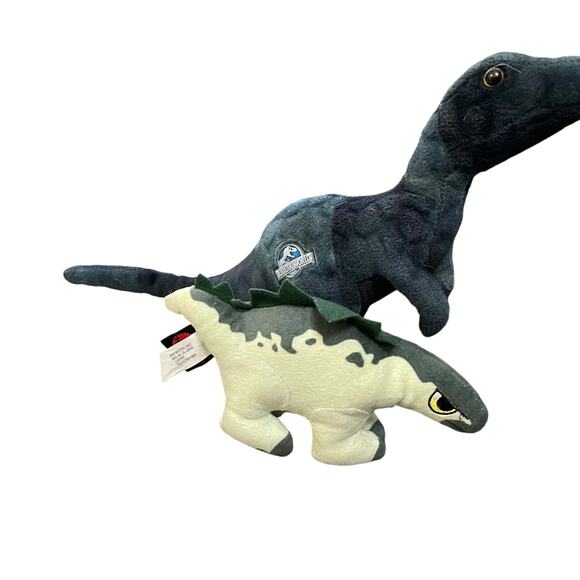 Jurassic World Plush Raptor Dinosaur Toy Nursery Decor Shower Gift 15” Lot of 2 - Picture 8 of 11